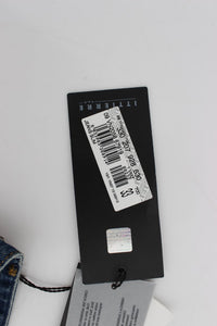 Thumbnail for Chic Blue Wash Painted Slim Fit Jeans