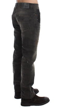 Thumbnail for Elegant Gray Regular Fit Denim Jeans