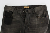 Thumbnail for Elegant Gray Regular Fit Denim Jeans