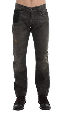 Thumbnail for Elegant Gray Regular Fit Denim Jeans