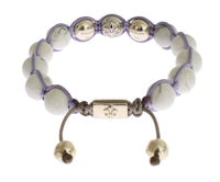 Thumbnail for Purple CZ Howlite 925 Silver Bracelet