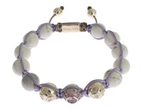 Thumbnail for Purple CZ Howlite 925 Silver Bracelet