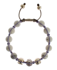 Thumbnail for Purple CZ Howlite 925 Silver Bracelet