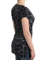 Thumbnail for Sultry Leopard V-Neck Modal Top