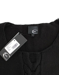 Thumbnail for Alluring Black Knitted Crew Neck Sweater