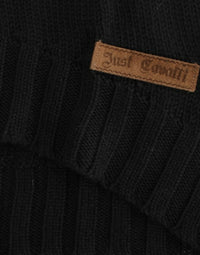 Thumbnail for Alluring Black Knitted Crew Neck Sweater