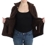 Thumbnail for Elegant Short Sleeved Brown Cardigan