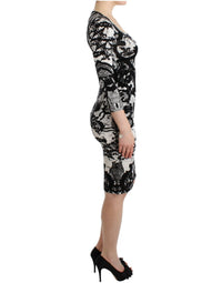 Thumbnail for Elegant Printed Jersey Sheath Dress