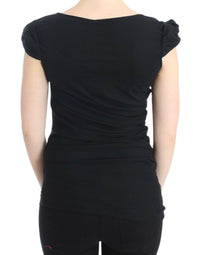 Thumbnail for Elegant Cap Sleeve Black Top