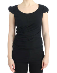 Thumbnail for Elegant Cap Sleeve Black Top