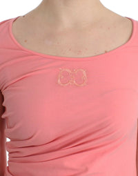 Thumbnail for Pink Cotton Blend Tank Top with Cap Sleeves