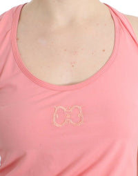 Thumbnail for Chic Pink Cotton Blend Tank Top