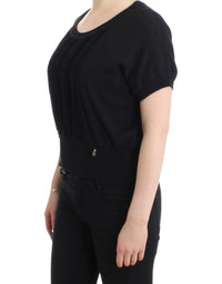 Thumbnail for Elegant Short Sleeved Black Jumper