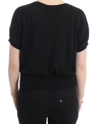 Thumbnail for Elegant Short Sleeved Black Jumper