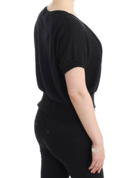 Thumbnail for Elegant Short Sleeved Black Jumper