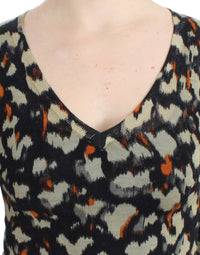 Thumbnail for Elegant Multicolor V-Neck Wool Jumper