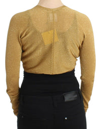Thumbnail for Embellished Gold Shimmer Shrug