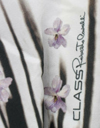 Thumbnail for Elegant Purple Floral Jersey Dress