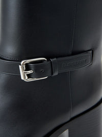 Thumbnail for Elegant Leather Ankle Boots with Chic Buckle Detail