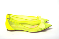 Thumbnail for Fluro Yellow Flat Point Toe Shoe