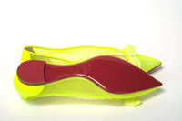 Thumbnail for Fluro Yellow Flat Point Toe Shoe