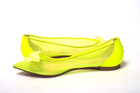 Thumbnail for Fluro Yellow Flat Point Toe Shoe