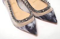 Thumbnail for Multicolor Print Silver Flat Point Toe Shoe