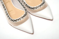 Thumbnail for Bianco White silver Flat Point Toe Shoe