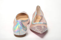 Thumbnail for Silver Rose Flat Point Crystals Toe Shoe