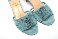 Thumbnail for Noumea Blue Strappy Kitten Heel