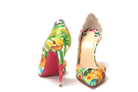 Thumbnail for Multicolor Flower Printed High Heels Pumps Shoes