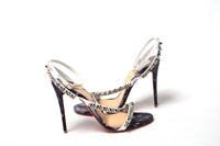 Thumbnail for Multicolor silver Mafaldina Spikes High Heels