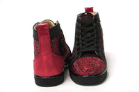 Thumbnail for Red Black Louis Junior Spikes  Sneaker Shoes