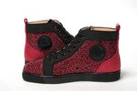 Thumbnail for Red Black Louis Junior Spikes  Sneaker Shoes