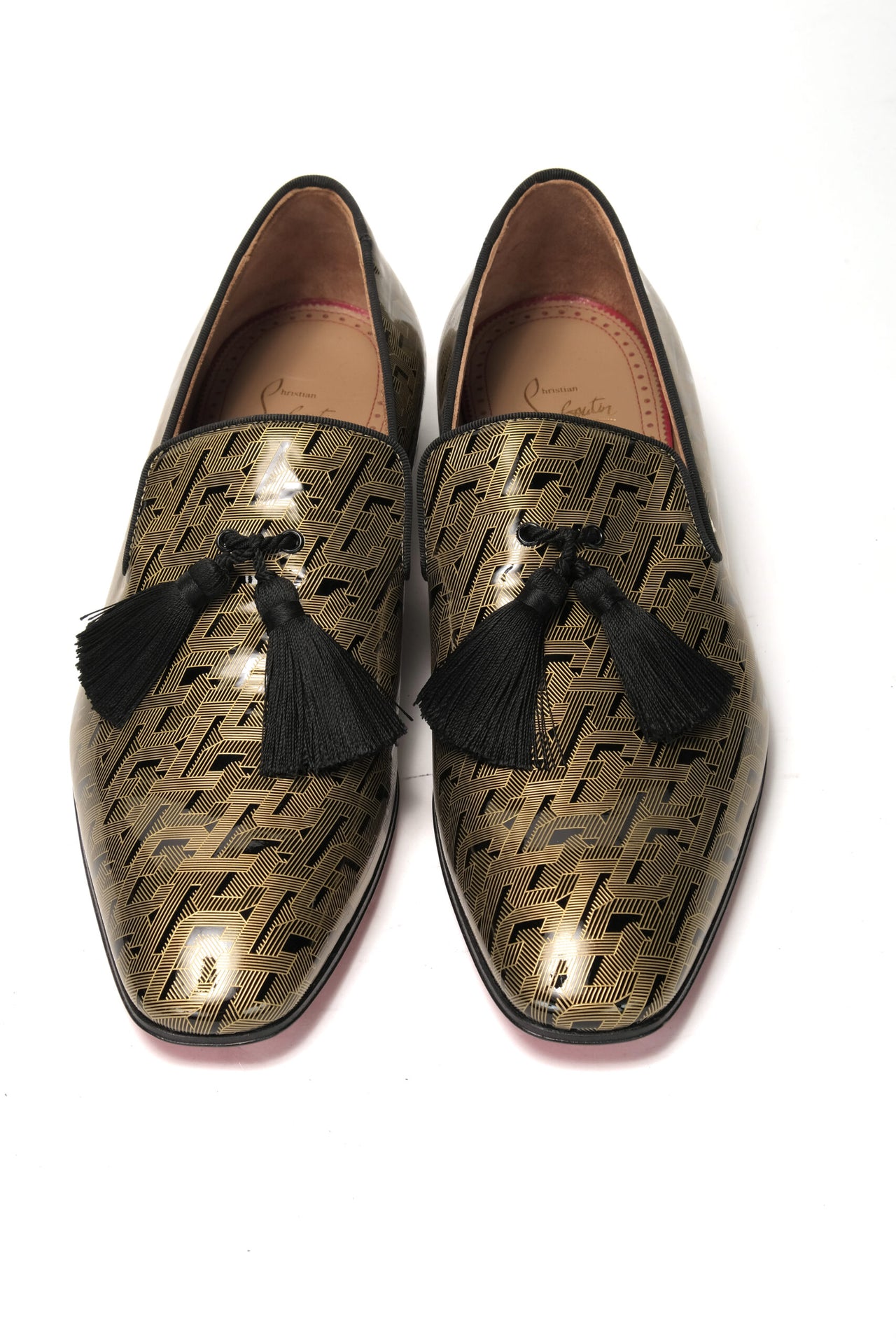 Black/Gold Officialito Flat Shoes