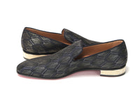 Thumbnail for Navy/Nero Colannaki Flat Tissu Shoes