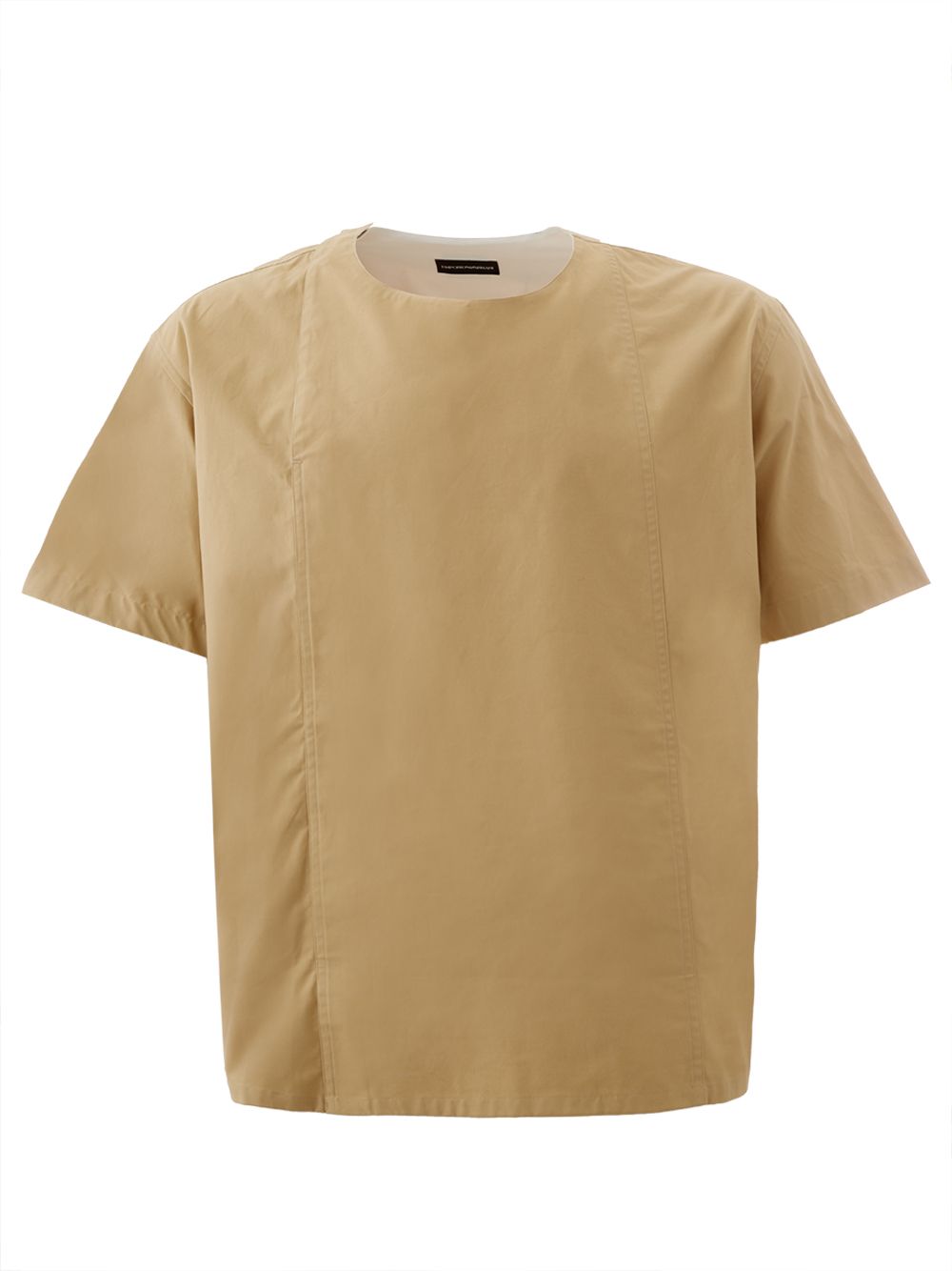 Chic Beige Oversized Cotton Tee