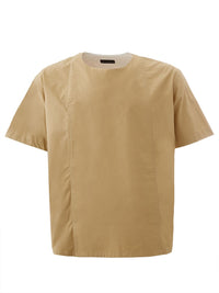 Thumbnail for Chic Beige Oversized Cotton Tee