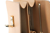 Thumbnail for Elegant Beige Shoulder Bag with GG Snap