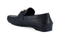 Thumbnail for Elegant Navy Blue Calf Leather Loafers