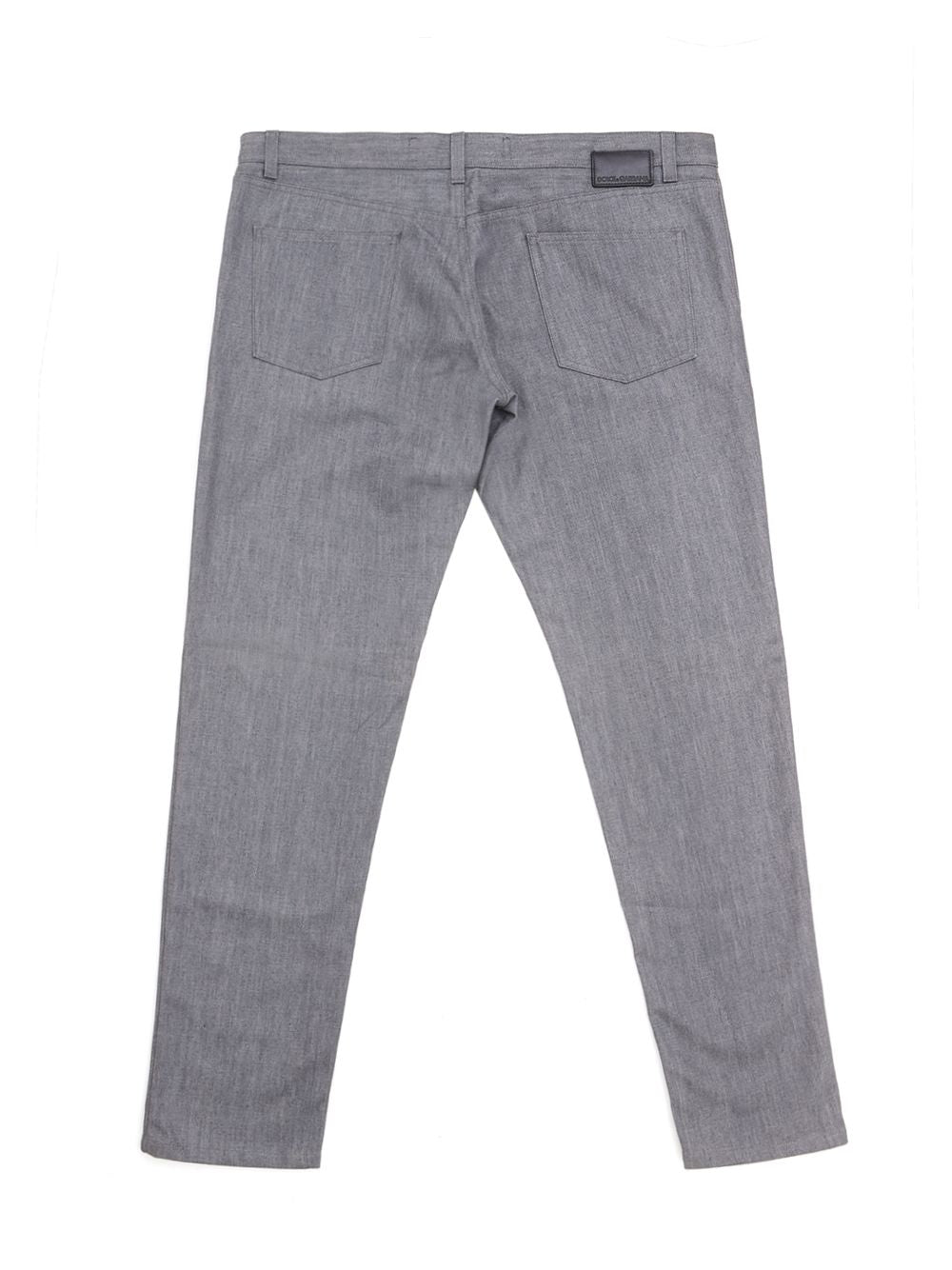 Elegant Grey Classic Fit Denim Jeans