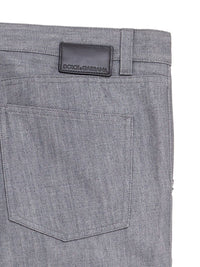 Thumbnail for Elegant Grey Classic Fit Denim Jeans