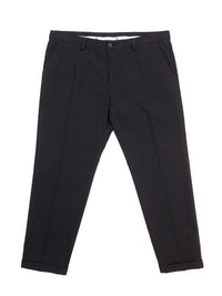 Thumbnail for Svelte Black Cotton Chino Trousers