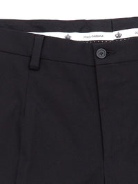 Thumbnail for Svelte Black Cotton Chino Trousers