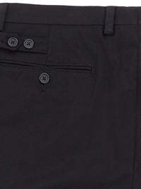 Thumbnail for Svelte Black Cotton Chino Trousers