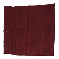 Thumbnail for Elegant Red Silk Square Scarf Wrap