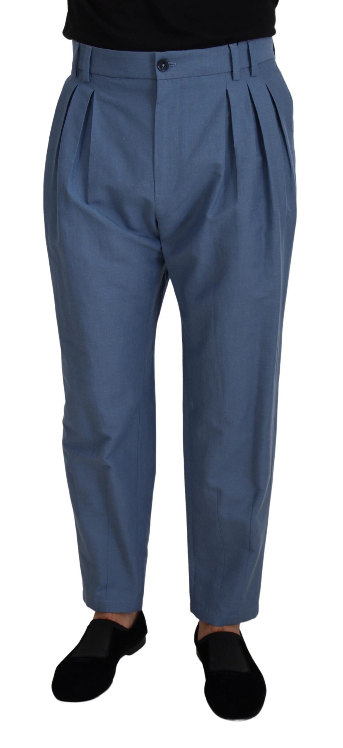 Blue Linen Chino Formal Pants