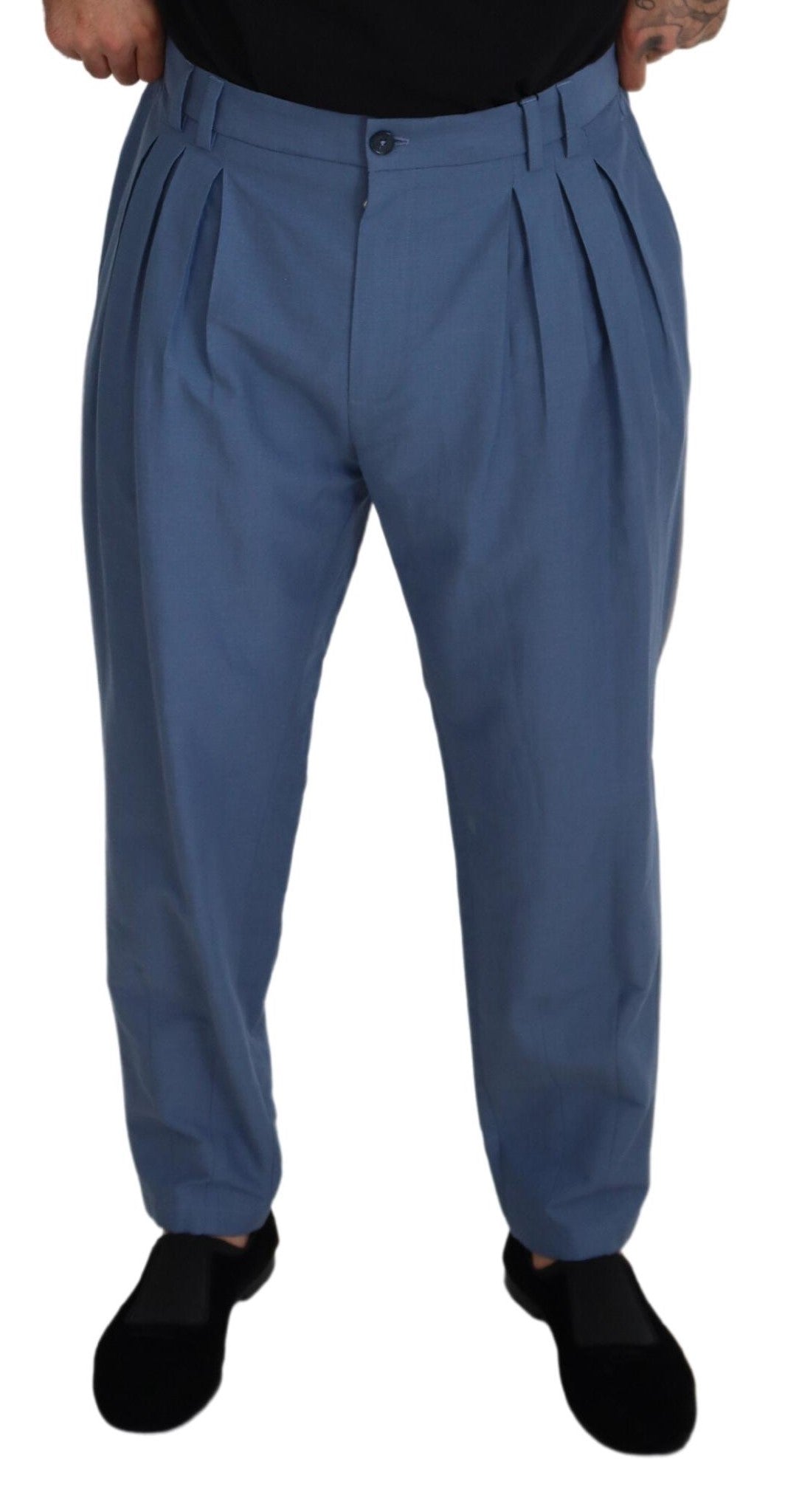 Blue Linen Chino Formal Pants