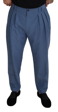 Thumbnail for Blue Linen Chino Formal Pants