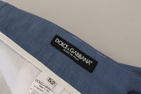 Thumbnail for Blue Linen Chino Formal Pants